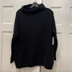 NWOT Free People Black Ribbed Tunic Sweater